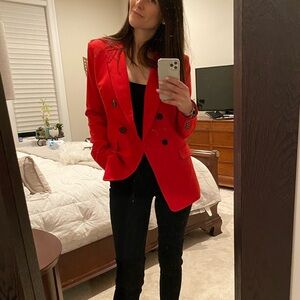 Banana Republic Red Blazer